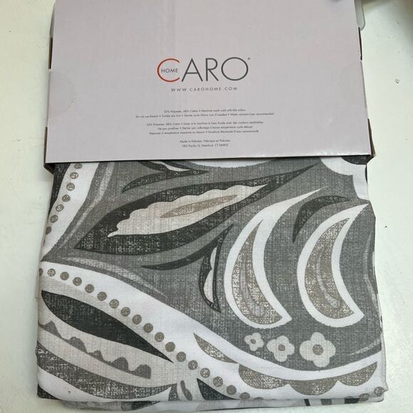 Caro Home Shower Curtain Jupiter Neutral - Picture 4 of 6